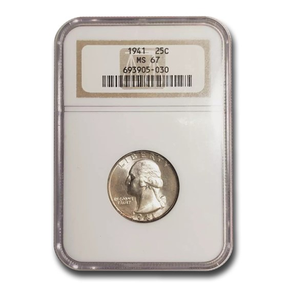 1941 Washington Quarter MS-67 NGC 1941 Washington Quarter MS-67 NGC
