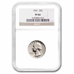 1941 Washington Quarter PF-66 NGC