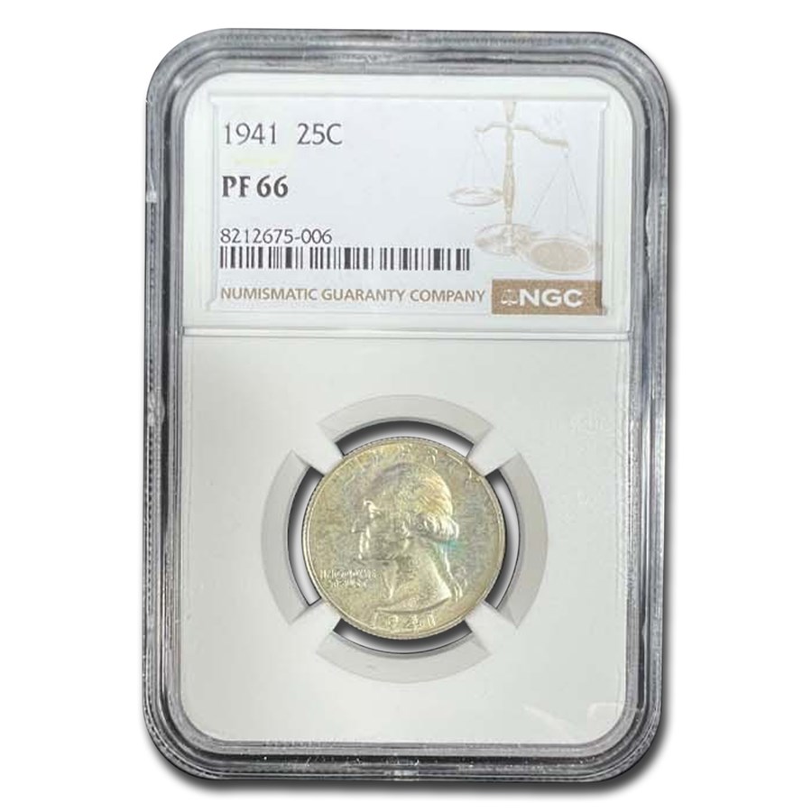 1941 Washington Quarter PF-66 NGC