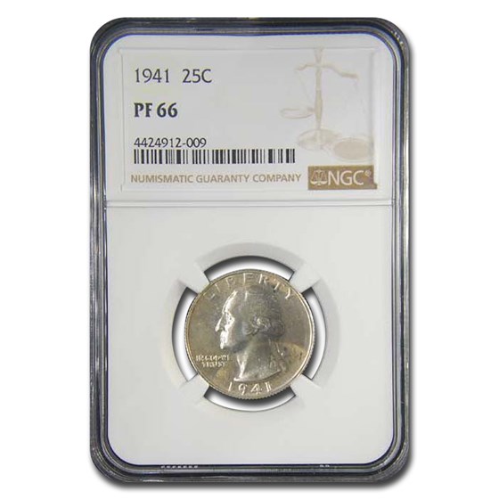 1941 Washington Quarter PF-66 NGC 1941 Washington Quarter PF-66 NGC