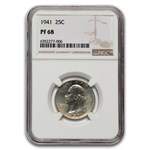 1941 Washington Quarter PF-68 NGC