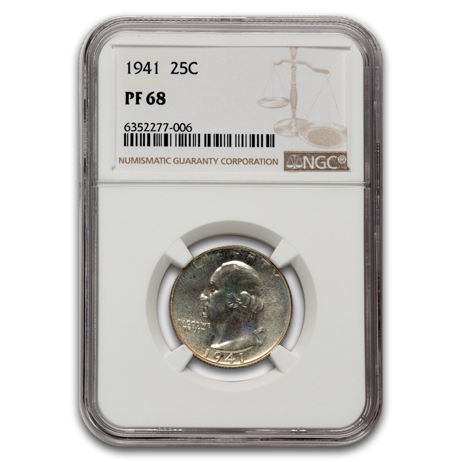 1941 Washington Quarter PF-68 NGC