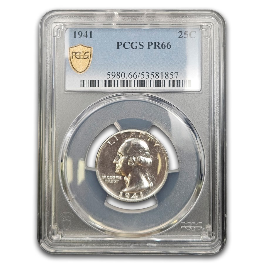 1941 Washington Quarter PR-66 PCGS