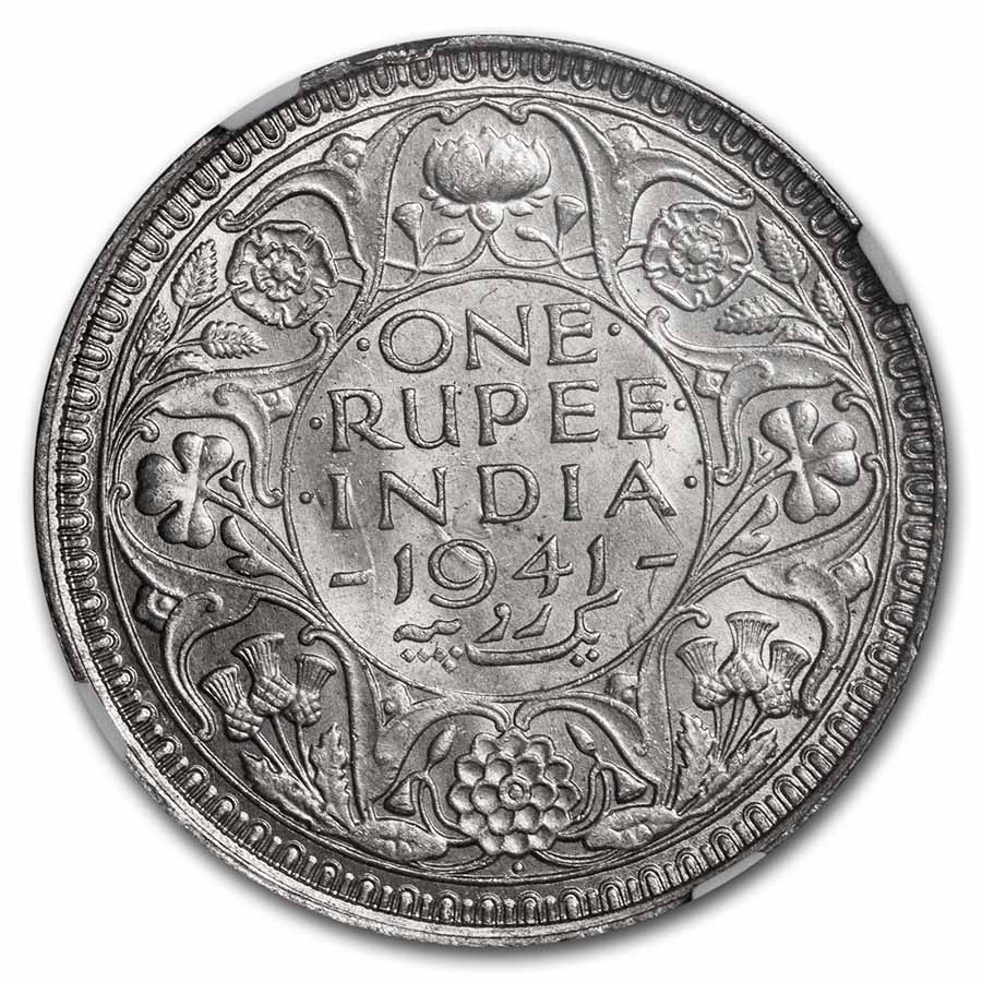 MS63 英領インド ルピー 銀貨 1890B NGC india rupee 1890 B British India Silver Rupee Coin NGC MS63 – Currency