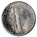 1942/1-D Mercury Dime MS-63 PCGS CAC (FB)