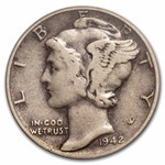 1942/1-D Mercury Dime VF-20 PCGS