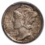 1942/1 Mercury Dime AU-50 PCGS