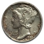 1942/1 Mercury Dime AU-58 PCGS