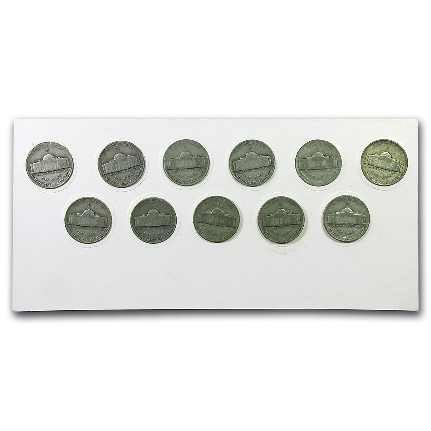 Buy 1942-1945 35% Silver Wartime Nickel Set - Avg Circulated | APMEX