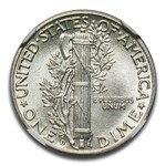 1942/41-D Mercury Dime MS-66 NGC (FB, Green Label)