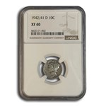 1942/41-D Mercury Dime XF-40 NGC