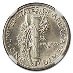 1942/41 Mercury Dime MS-61 NGC