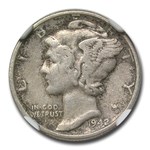 1942/41 Mercury Dime VF-30 NGC