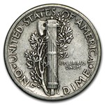 1942/41 Mercury Dime VF