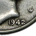1942/41 Mercury Dime VF
