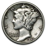 1942/41 Mercury Dime VF