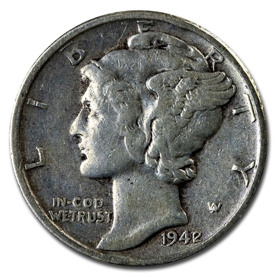 1942/41 Mercury Dime XF 1942/41 Mercury Dime XF