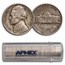 1942-D Jefferson Nickel 40-Coin Roll Avg Circ