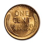 1942-D Lincoln Cent 50-Coin Roll BU