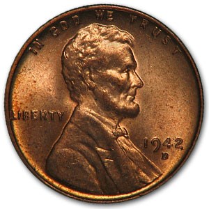 1942-D Lincoln Cent MS-63 1942-D Lincoln Cent MS-63