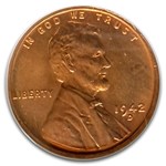 1942-D Lincoln Cent MS-67 NGC (Red)