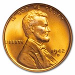 1942-D Lincoln Cent MS-67 NGC (Red)