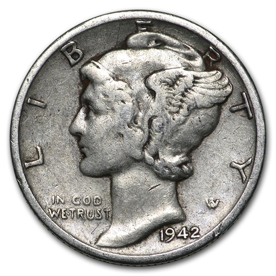 1942-D Mercury Dime Good/VF 1942-D Mercury Dime Good/VF