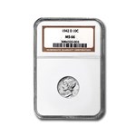 1942-D Mercury Dime MS-66 NGC