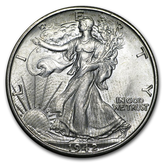 1942-D Walking Liberty Half Dollar BU 1942-D Walking Liberty Half Dollar BU