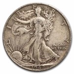 1942-D Walking Liberty Halves 20-Coin Roll Avg Circ