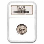 1942-D Washington Quarter MS-67 NGC