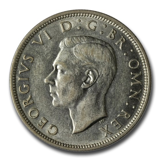 1942 Great Britain Silver Half Crown George VI AU 1942 Great Britain Silver Half Crown George VI AU