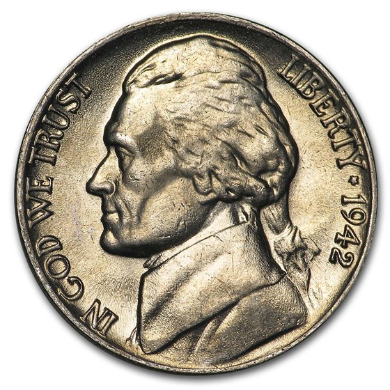 1942 Jefferson Nickel BU 1942 Jefferson Nickel BU