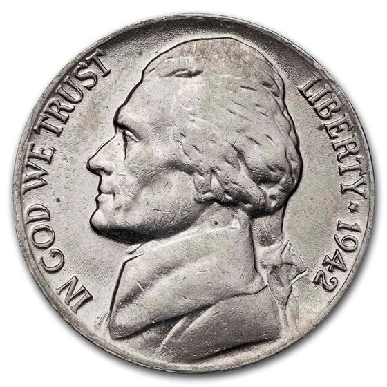 1942 Jefferson Nickel Choice AU 1942 Jefferson Nickel Choice AU