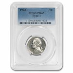 1942 Jefferson Nickel Type-I PR-65 PCGS