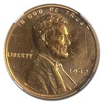1942 Lincoln Cent PF-67 NGC (Red)