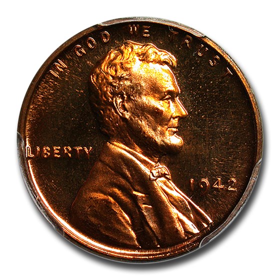 1942 Lincoln Cent PR-65 Cameo PCGS (Red)