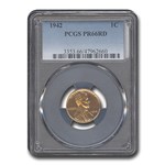 1942 Lincoln Cent PR-66 PCGS (Red)