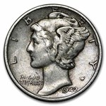 1942 Mercury Dime 50-Coin Roll BU