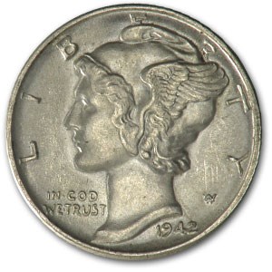 1942 Mercury Dime BU 1942 Mercury Dime BU