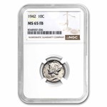 1942 Mercury Dime MS-65 NGC (FB)
