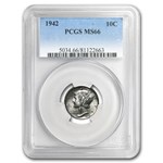 1942 Mercury Dime MS-66 PCGS