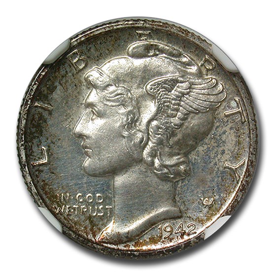 1942 Mercury Dime PF-62 NGC