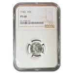 1942 Mercury Dime PF-68 NGC