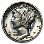 1942 Mercury Dime Proof