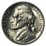 1942-P Silver Jefferson Nickel Type-2 MS-66 NGC (Full Steps)