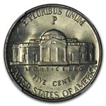 1942-P Silver Jefferson Nickel Type-2 MS-66 NGC (Full Steps)