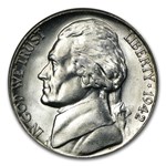 1942-S 35% Silver Wartime Jefferson Nickel Roll BU