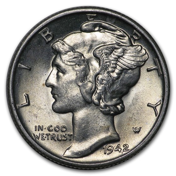 1942-S Mercury Dime BU 1942-S Mercury Dime BU