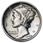 1942-S Mercury Dime Gem BU
